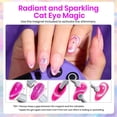 thumbnail image 4 of Set de esmaltes de uñas en gel Beetles Cat Eye Glitter, 6 colores, para mujer, 4 of 7