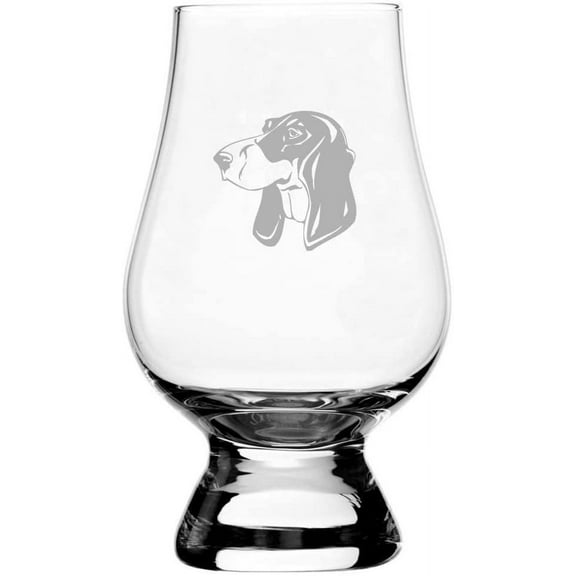 Berner Niederlaufhund Small Bernese Hound Dog Themed Etched 6.5oz Glencairn Whisky Glass