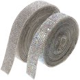 thumbnail image 1 of 2 Rolls Self Adhesive Crystal Rhinestone Strips Diamond Ribbon Bling Gemstone Tapes, 1 of 9