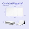 thumbnail image 3 of Colchón Individual ColorDreams Colchoneta Plegable Con Maleta 100 cm Blanco, 3 of 9