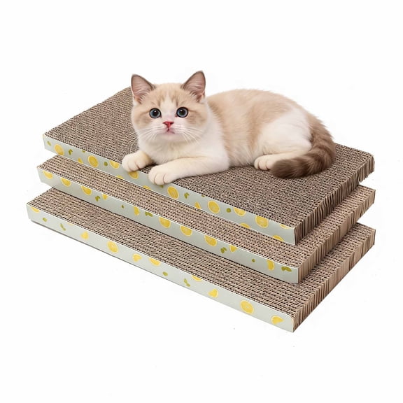 YeYeBest Accordion Cat Scratching Board, Interactive Toy for Bored Indoor Cats, Fun & Durable Cat Toys, 3 Pack