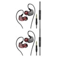 thumbnail image 3 of Kearding Auriculares con cable Micrófono Auriculares de control de línea con conector de 3,5 mm Gris 2piezas, 3 of 6