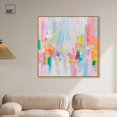 thumbnail image 3 of Color Symphony II Canvas Spring Abstracts by Art Remedy, Gold Frame, 40" x 40", 3 of 7