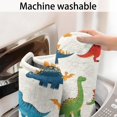thumbnail image 5 of White Cartoon Dinosaurs Pattern Bathroom Rugs Mat,Non Slip Microfiber Bathroom Rug,Rubber Backing,Soft Bathroom Mats for Bathroom Floor,Tub and Shower,60x24in(150x60cm), 5 of 5