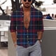 thumbnail image 2 of Camisas s Para Hombre Interior Hombres Casual Manga larga Primavera Verano Turndown Neck 3D Impreso Camisas Moda Top Blusa Camisas (C, L), 2 of 5