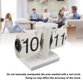 thumbnail image 3 of Retro Digital Flip Down Clock, Vintage Digital Flip Desk Clock, Flip Clock with Ambient Light, Stainless Steel Frame, Easy to Read,  Decor, Holiday Gifts, 3 of 8