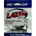 thumbnail image 4 of (3 pack) Eagle Claw Lazer Sharp 180 lb. Powerlight Swivel, Size 3, 10 Pack, 4 of 6