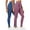 67# 2Pack:Blue+Pinkish Purple, variant on NELEUS ButterSoftFlex Womens High Waist Legging for Yoga Workout Athletic Pants with Waistband Pocket,Black+Black,US Size M