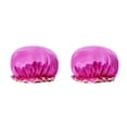 thumbnail image 2 of Minnieouse Gorro de dormir para mujer, gorros para el pelo de ducha, a prueba de aceite, a prueba de polvo, multicolor, cubierta para cabeza de niña, rosa Rosa roja 2piezas Minnieouse CBP377607, 2 of 6