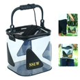 thumbnail image 3 of Sonducket Cubo plegable portátil para ropa de pescado fuerte, cajas de aparejos de pesca EVA para exteriores con asa, bolsas de pesca, tanque de Pescar, 3 of 6