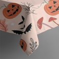 thumbnail image 4 of Halloween Ghosts and Pumpkins Pattern Rectangle Tablecloth 60"x120",Waterproof Polyester Rectangle Table Cloth, Wipeable Spillproof Polyester Tablecloth for Dining, Camping, Indoor and Outdoor, 4 of 6