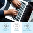 thumbnail image 2 of LapGear Memory Foam Lap Desk w/ Wrist Rest, Fits 15.6" Laptop, Black Carbon, 2 of 6