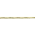 thumbnail image 3 of 10k Yellow Gold 2.2mm Curb Chain Necklace Pendant Charm Beveled, 3 of 9