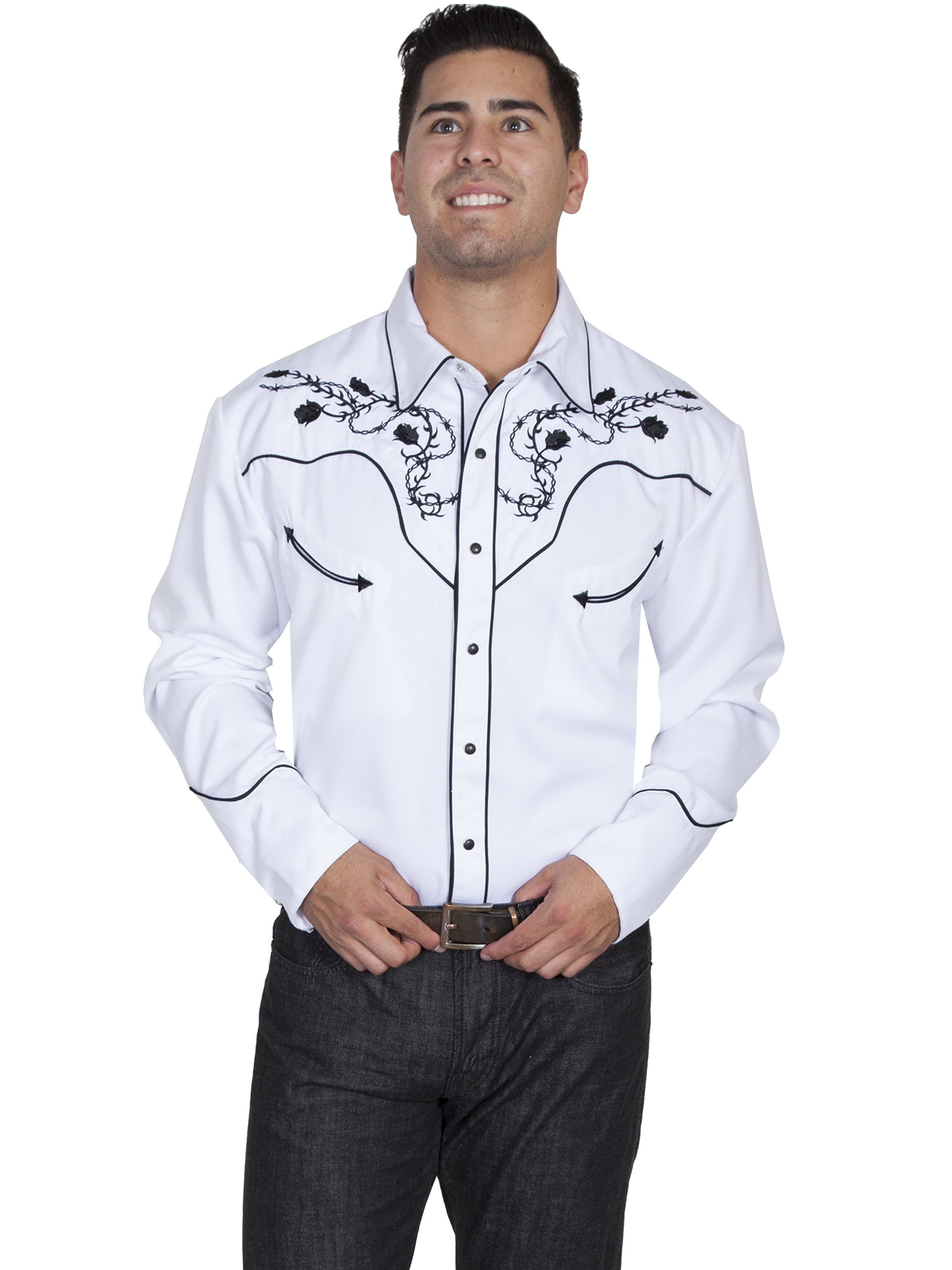 scully skull and roses shirt