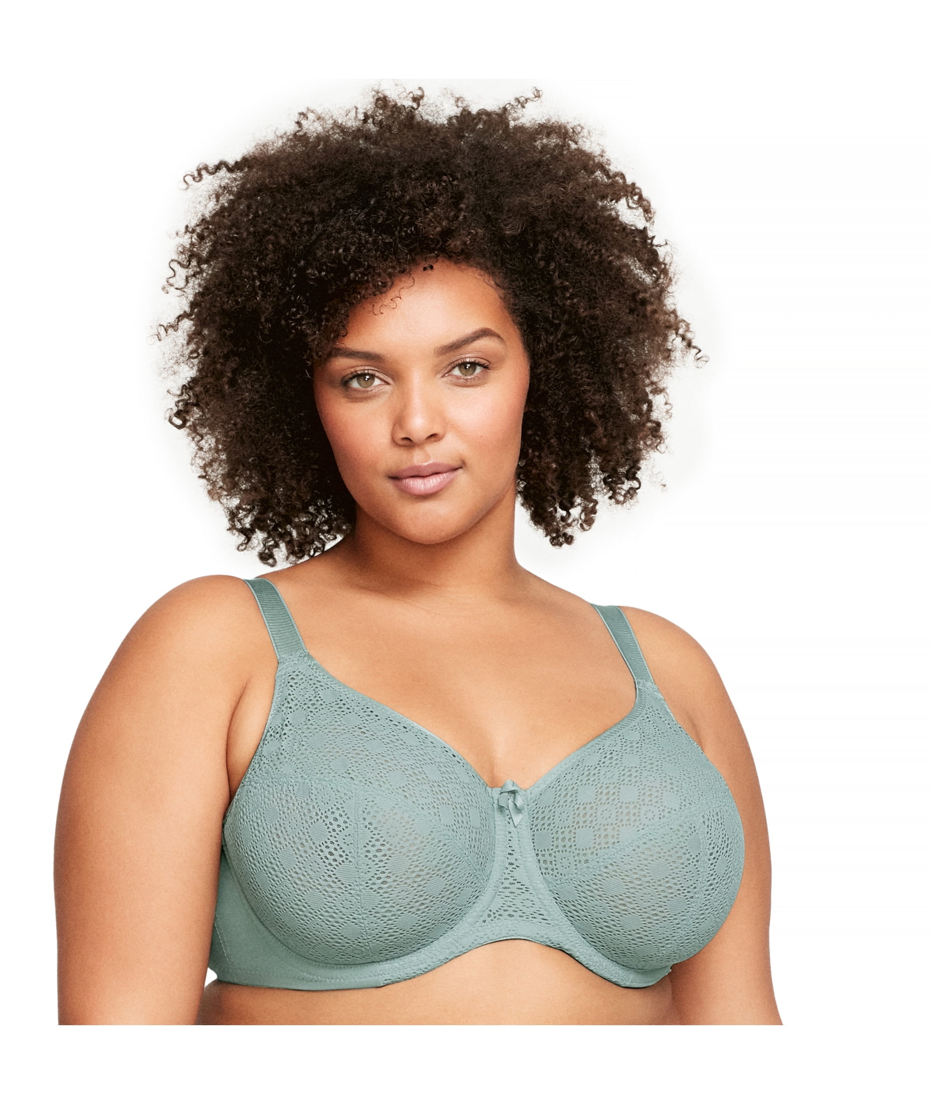 Glamorise Lace Comfort WonderWire Underwire Bra 9855 (Women's & Women's Plus)