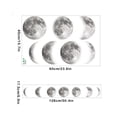 thumbnail image 2 of Papel tapiz Luna Bewildely Adhesivo de pared PVC decoración del hogar arte dormitorio, 2 of 6