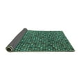 thumbnail image 2 of Ahgly Company Indoor Square Abstract Turquoise Blue Modern Area Rugs, 8' Square, 2 of 4