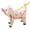 Pink, variant on Full Coverage Dog Raincoat with Paw and Tail Cover, Reflective Hood, Lightweight Waterproof(M,Pink)
