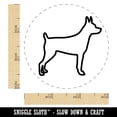 thumbnail image 2 of Rat Terrier Dog Outline Self-Inking Rubber Stamp Ink Stamper - Pink Ink - Small 3/4 Inch, 2 of 7