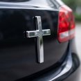 thumbnail image 5 of 3D Cross Car Decal Sticker, Embossed Design Self Adhesive Surface Emblem, Waterproof Automotive Styling Exterior Decoration, Red, 5 of 7
