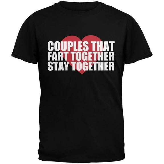 Old Glory Mens Couples That Fart Together Short Sleeve Graphic T Shirt