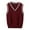 a-Wine25079, variant on VNKIDY Boys Sweaters Winter Kids Loose Fit Vintage Style Knitted Vest Solid Color V Neck Sleeveless Trimmed Vest For Children Casual Daily Layered Wear Lovely Knitwear