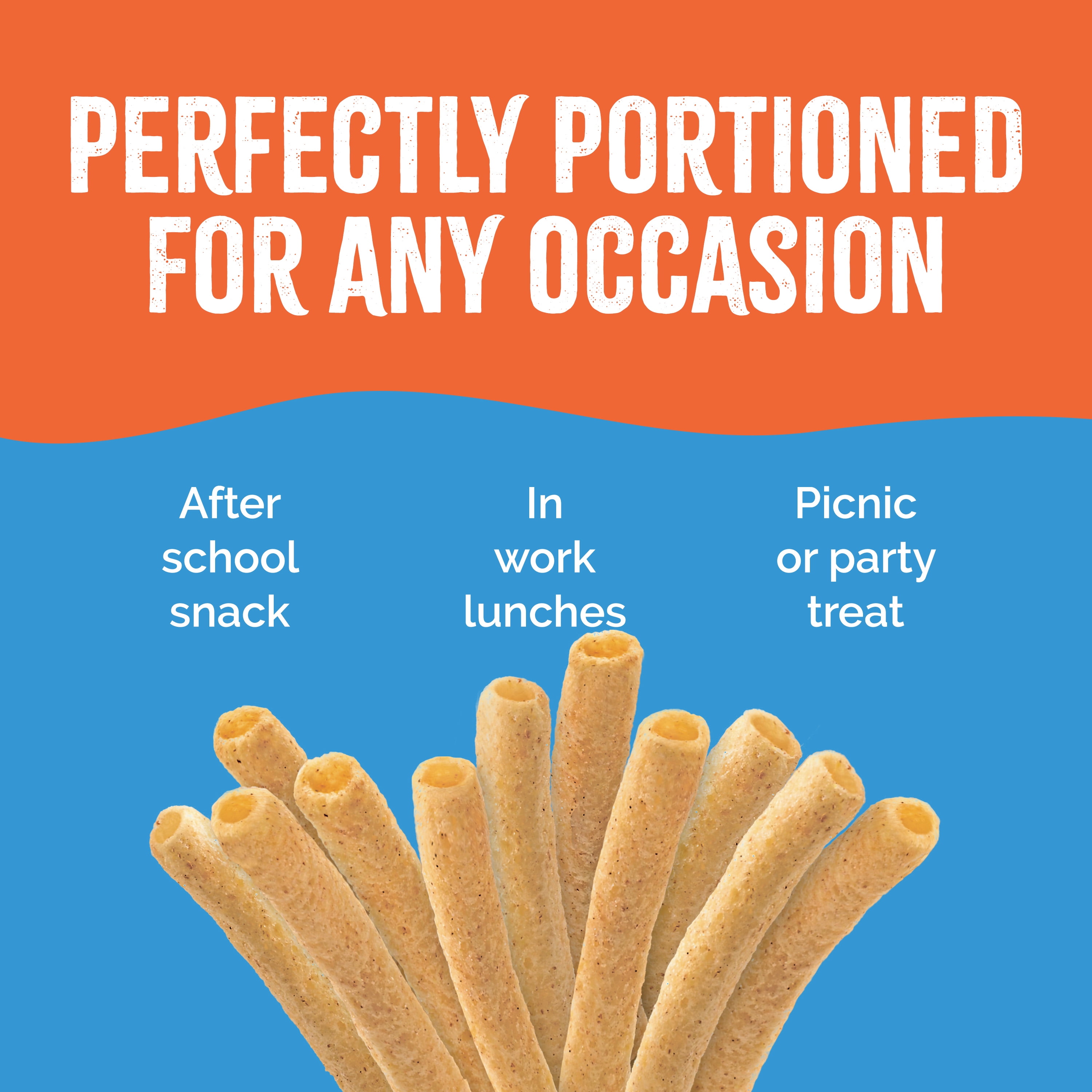 Sensible Portions Gluten-Free Cinnamon Apple Straws Multipack, 1 oz Snack Bag, 24 Count
