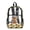 Highland Cow Sunflower, variant on ZIATUBLES Clear Backpack, Heavy Duty Fabric & PVC Transparent Bookbag with USA Leopard Flag Print, Large Capacity See Through Backpack for School College Work Travel Security