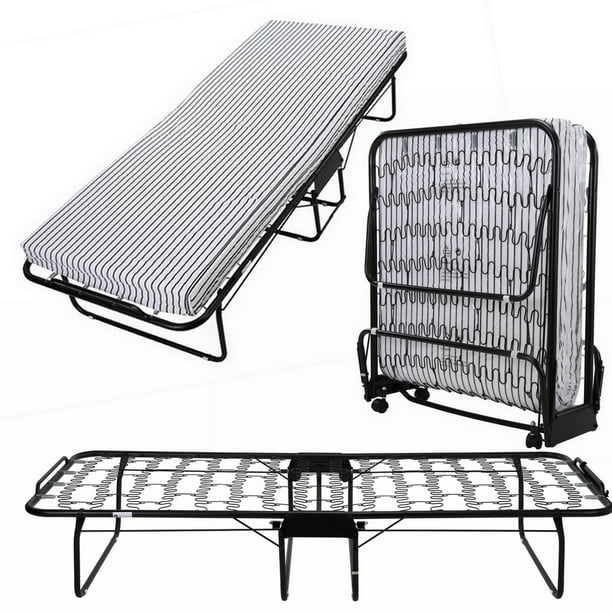 Homegear Rollaway Heavy Duty Steel Frame Metal Spring Folding Twin