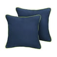 thumbnail image 2 of Sunbrella  Canvas Navy/ Canvas Macaw Indoor/ Outdoor Pillow Set 22 in x 22 in, 2 of 5
