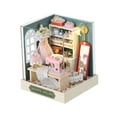 thumbnail image 4 of Milaget Bricolage Maison de Poupée Miniature en Bois Modèle de Maison de Poupée en Bois pour Enfants Adultes Amis Studio, 4 of 9
