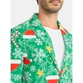 thumbnail image 5 of Jolly Knits Men's and Big Men's Christmas Holiday Print Suit Jacket Blazer, Sizes S-3XL, 5 of 6