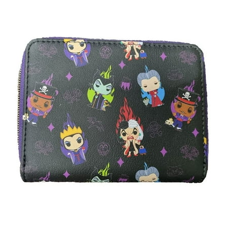 Funko Disney Villains Print Zip-Around Wallet