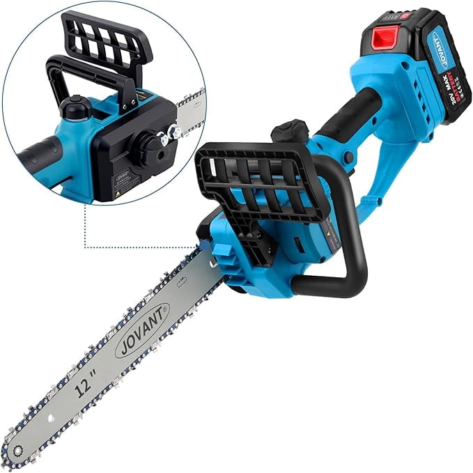 20V MAX Chainsaw with 1*Max20V-4Ah Battery&Charger,Cordless Chainsaw Cordless with 12inch Bar,Battery Chain Saw for Garden,Home and Tree Felling Tree