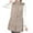 Khaki, variant on Viikei Winter Coats for Women Fashion Women Pocket Coat Long Jacket Winter Sleeveless Down Cotton Waistcoat