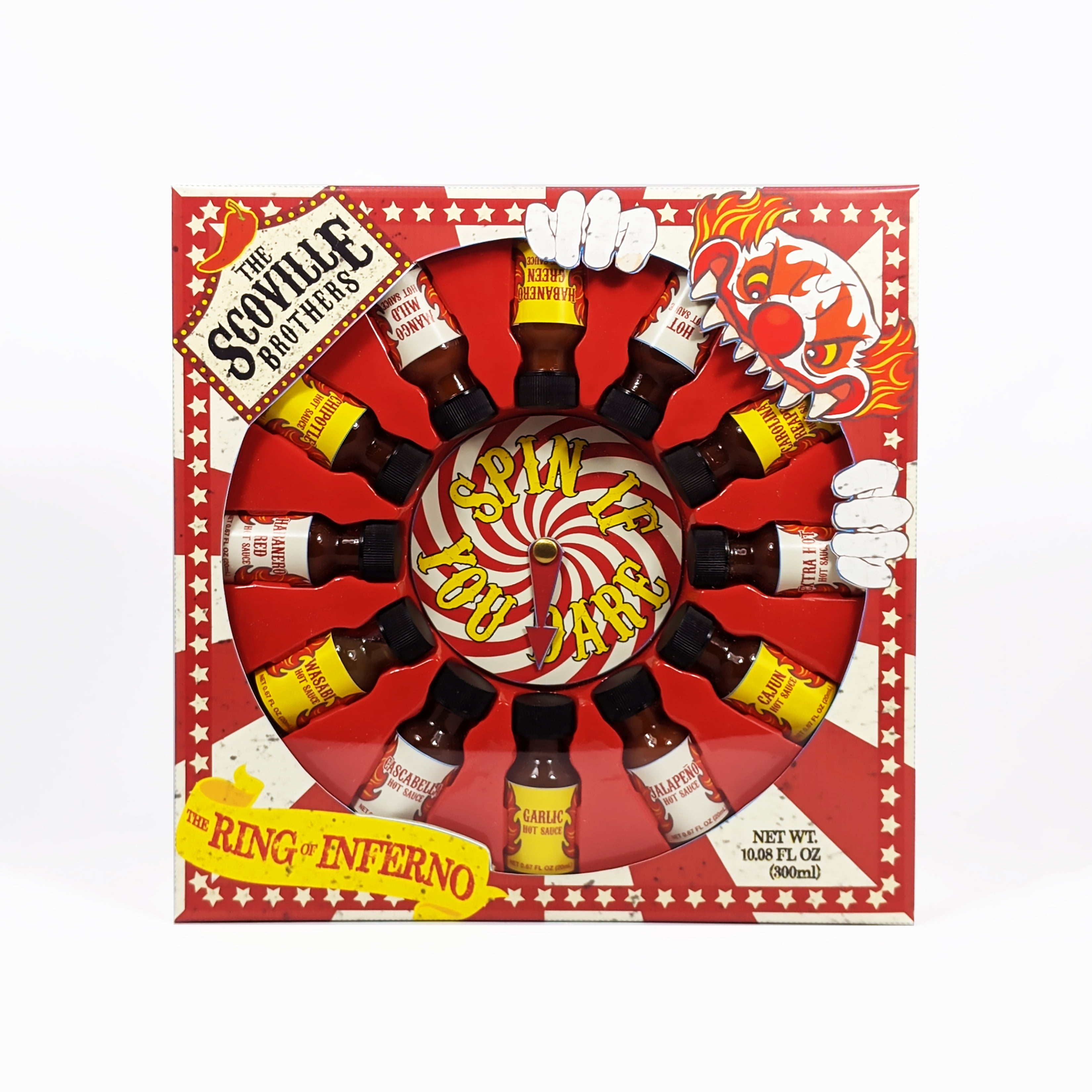 Scoville Brothers 12 Bottles of Hot Sauce Spinner