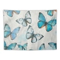 thumbnail image 5 of PIKWEEK Tapestry Wall Hanging Watercolor Blue Butterfly  Wall Tapestries for Dorm Living Room Bedroom Decoration Painting, 5 of 6