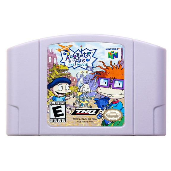 Video Games Compatible for the n64 console, replacement cartridge for Rugrats in Paris - The Movie NTSC