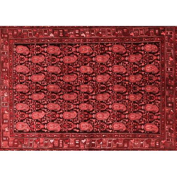 Ahgly Company Indoor Rectangle Persian Red Traditional Area Rugs, 4' x 6'