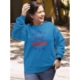 thumbnail image 2 of Happy 4Th Of July American Sweatshirt Women -Image by Shutterstock, Female 3X-Large, 2 of 4