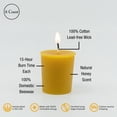 thumbnail image 2 of Sunbeam Candles 100% Beeswax Votives | 6-ct Box Prayer Candles | 15-Hour Burn Time Each | Made in USA, 2 of 6