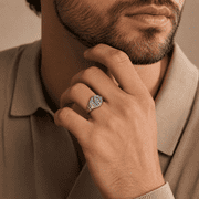 Adjustable Prayer Hands Ring for Men Women, Silver Tone Copper Cross Ring