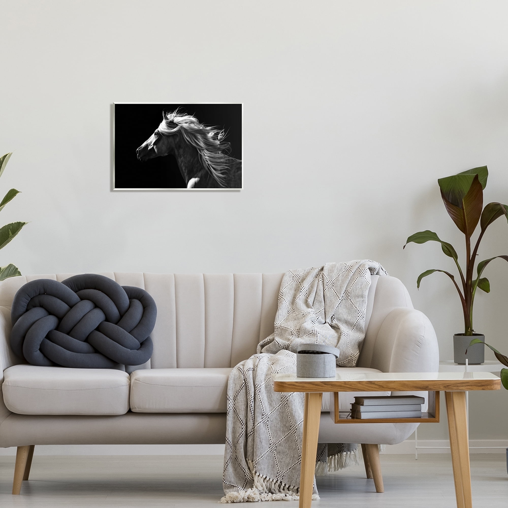 Stupell Industries Windblown Stallion Mane Animals & Insects Photography Unframed Art Print Wall Art, 19 x 13