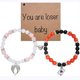 thumbnail image 4 of Hazbin-Pulseras angulares de Anime Merch, brazaletes a juego con corazón, regalos para mujeres y hombres, con tarjeta de bebé, 4 of 5