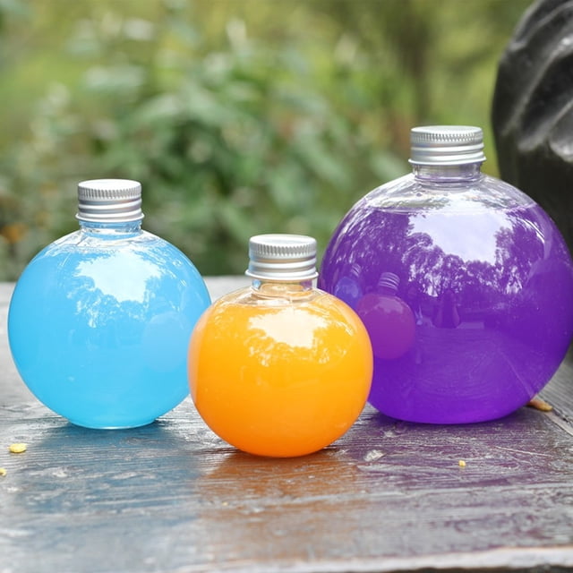 Christmas Ornament Fillable under $5! CQCYD Christmas Ornament Bottle, 10 Pack Plastic Bulb with Lid, Booze Filled Tree Hanging Decor, Mini Water Container for Holiday Party Gift