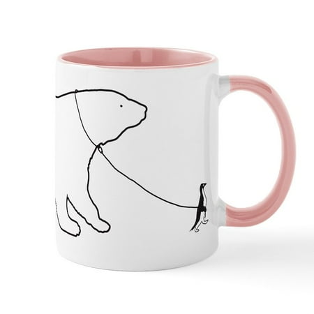 

CafePress - Penguin And Polar Bear Mugs - 11 oz Ceramic Mug - Novelty Coffee Tea Cup