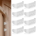 thumbnail image 1 of Outdor Aluminum Gutter Fixing Strap Heavy Duty Downspout Support Bracket For Rainwater System Secure Outdoor Hardware Rustproof Metal Fastener Stiffener, 1 of 6