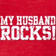 thumbnail image 3 of CafePress - My Husband Rocks Women's Dark T Shirt - Womens Football Shirt, 3 of 4