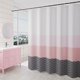 thumbnail image 1 of Cortina de ducha impermeable para baño, de tela de poliéster con separación para zonas secas y húmedas – Elegante cortina de ducha para bañera o cabina de ducha, inodora y fácil de limpiar., 1 of 6