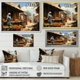 thumbnail image 4 of Designart "Market in Vibrant Africa II" African Floater Framed Wall Art Print, 4 of 7